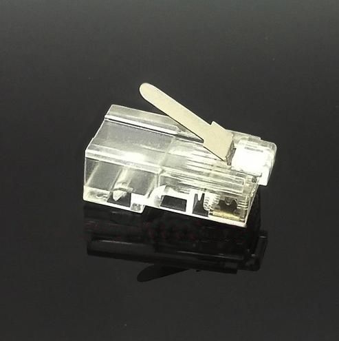 RJ45 8P8C Ethernet сетевой разъем с металлическим фиксатором (позолоченные контакты) 1461 фото