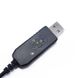 USB кабель зарядки для радіостанцій Baofeng UV-5R, UV-8D, UV-6R, UV-82 с LED индикатором заряда 9701 фото 5
