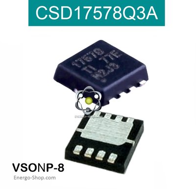 CSD17578Q3A VSONP-8, маркировка 17578, N-канальный полевой транзистор, 30V 20A 17578 фото