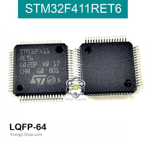STM32F411RET6 LQFP64 мікроконтролер 32411 фото