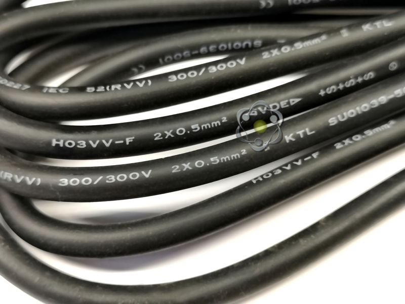 Поворотний кабель TY-011 - провід для праски, щіпців 2,5м 250V 2,5А TY-011 фото