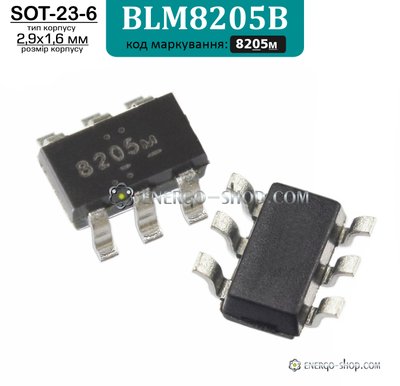 8205m, SOT-23-6 подвійний N-канальний польовий транзистор BLM8205B 3453 фото