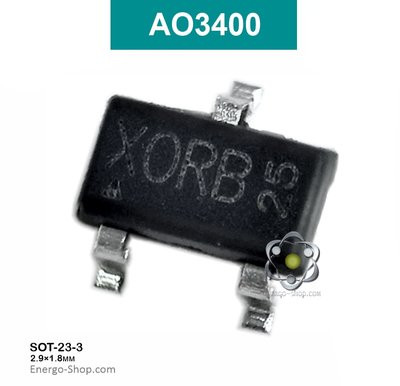 AO3400 - SOT-23-3 N-канальный полевой транзистор, код XORB - 5,8A 30V 3403 фото