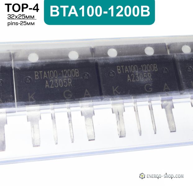 BTA100-1200B, TOP-4 Симістор 1607 фото
